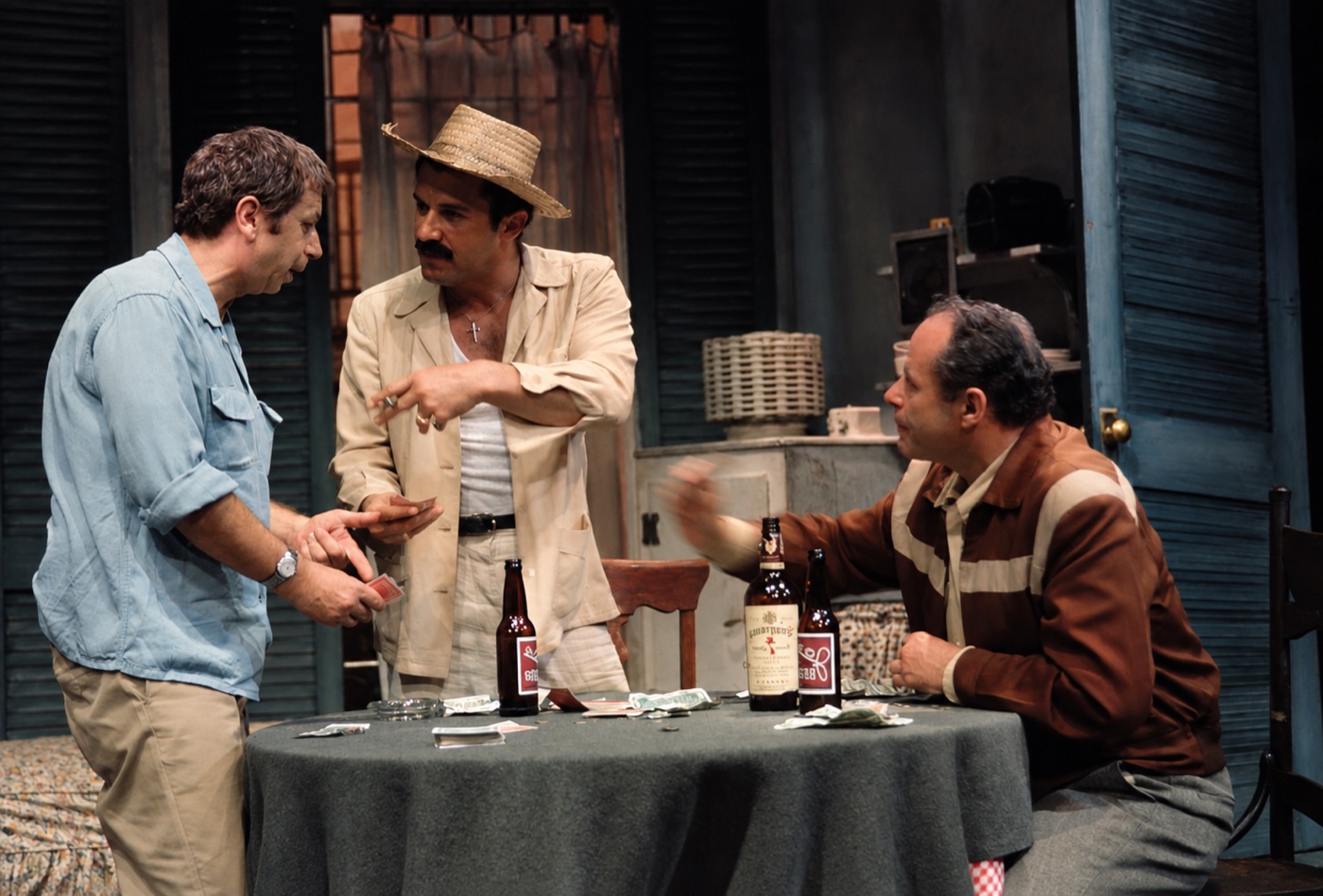 Poker night scene, A Streetcar Named Desire, costumes by Laura Crow