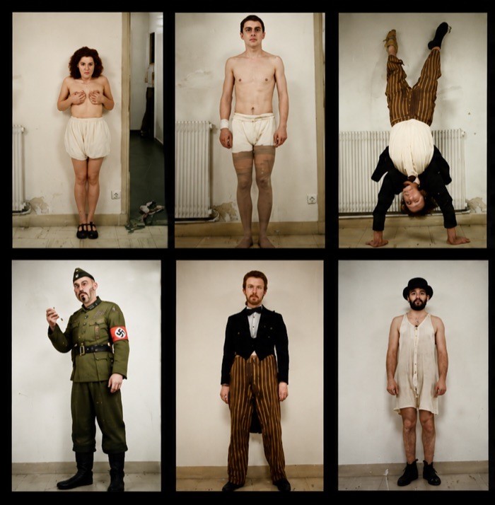 Costume plot for An Die Musik, part one, Pip Simmons Theatre Group, by Laura Crow