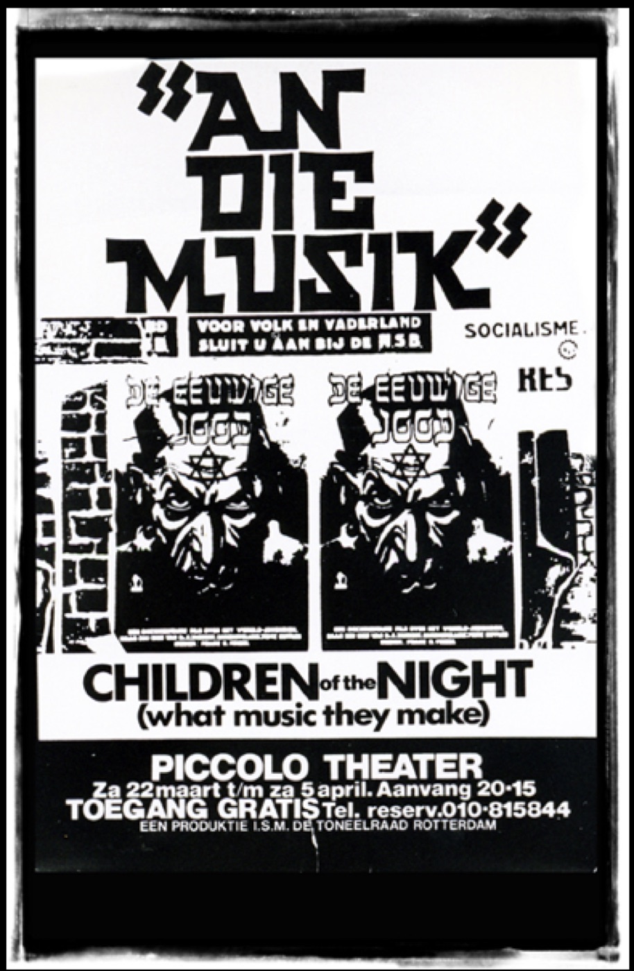 An Die Musik promotional poster, Pip Simmons Theatre Group