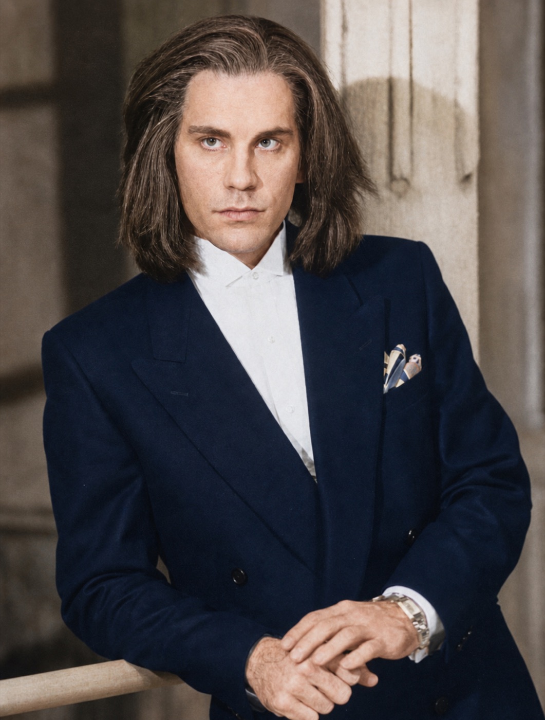 John Malkovich as Pale, costume design, Burn This