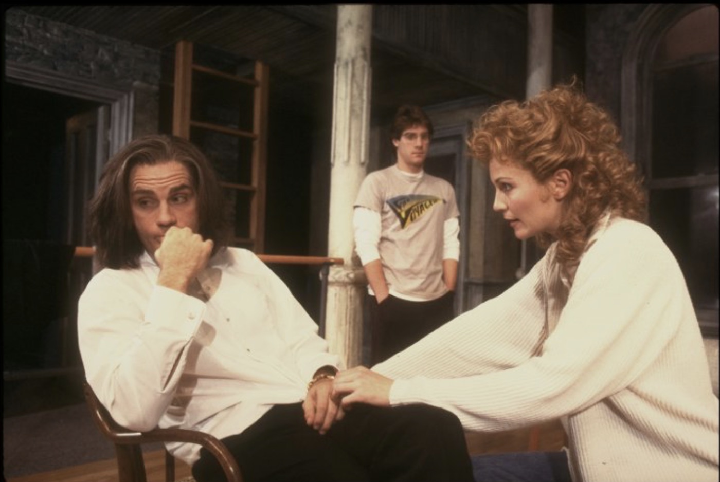 John Malkovich, Lou Liberatore and Joan Allen, Burn This
