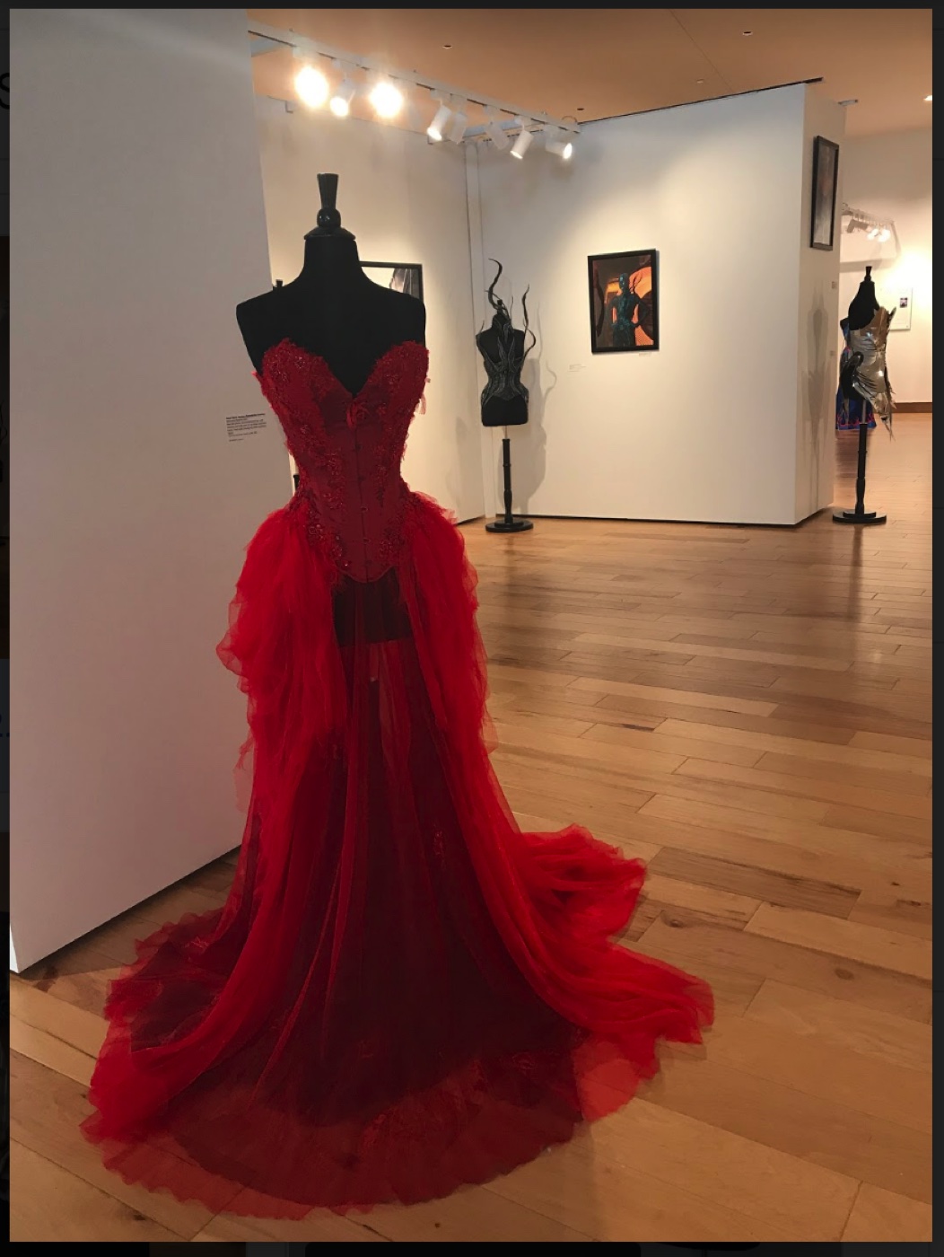 Royal Black corset gown by Katarzyna Konieczka, The Corset as Art, SUMA