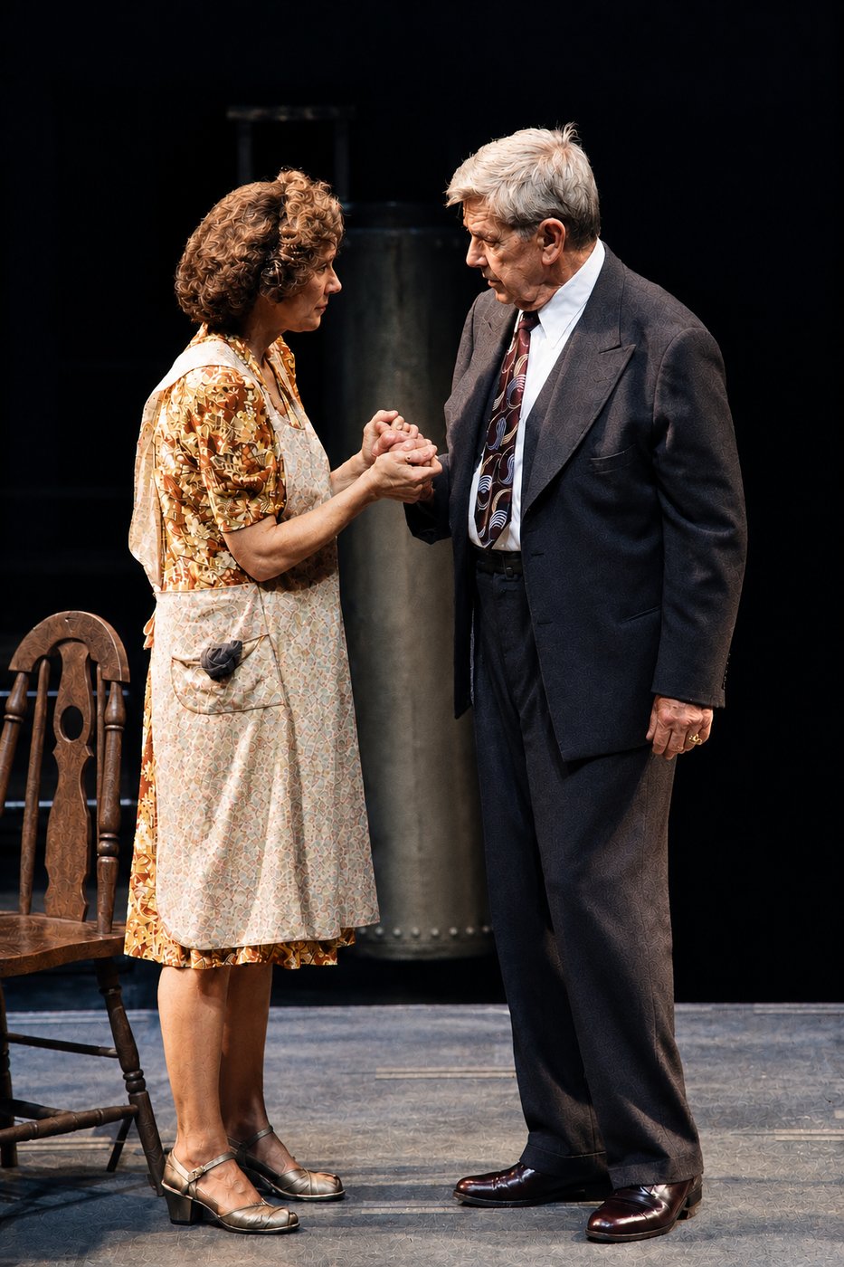 Ralph Waite in Death of a Salesman, Alley Theatre, Houston, costumes by Laura Crow