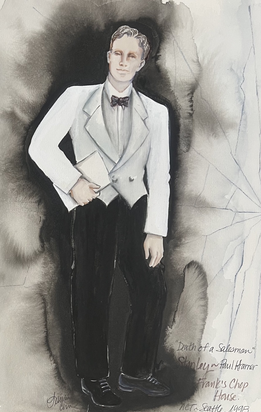 Costume rendering, Death of a Salesman, ACT Seattle 1998