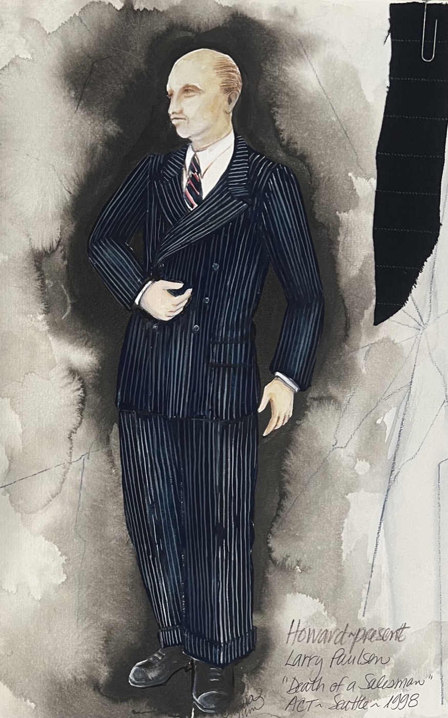 Costume rendering, Death of a Salesman, ACT Seattle 1998