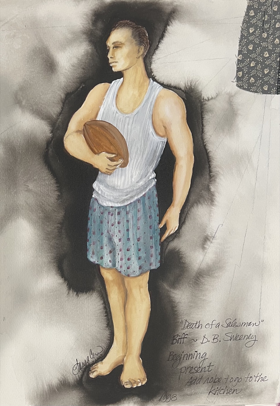 Costume rendering, Death of a Salesman, ACT Seattle 1998