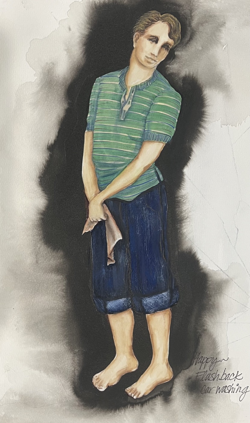 Costume rendering, Death of a Salesman, ACT Seattle 1998