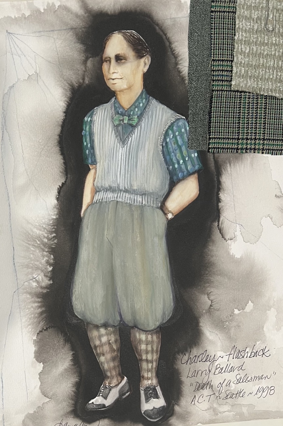 Costume rendering, Death of a Salesman, ACT Seattle 1998