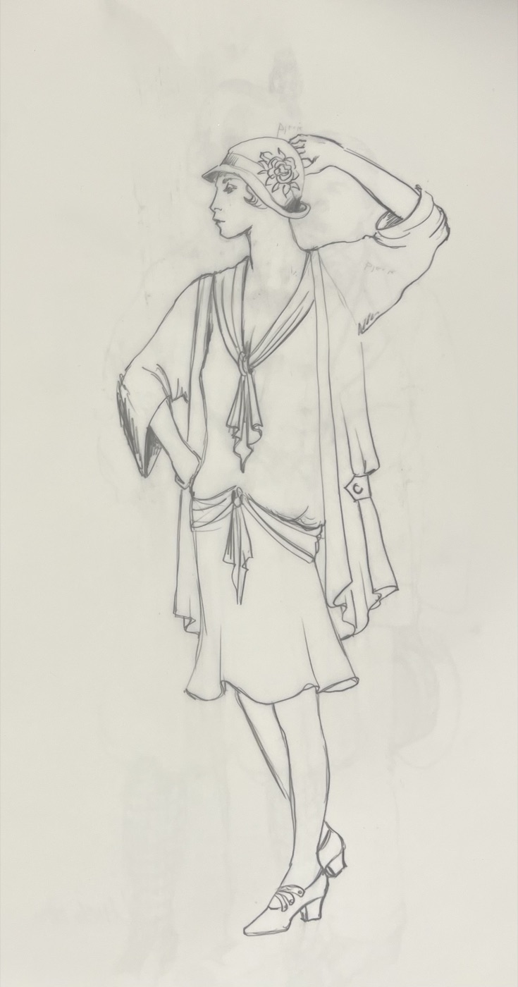 Costume rendering, Death of a Salesman, ACT Seattle 1998