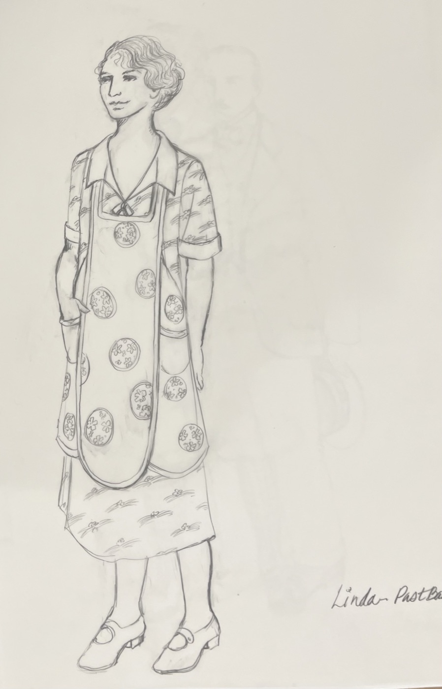 Costume rendering, Death of a Salesman, ACT Seattle 1998