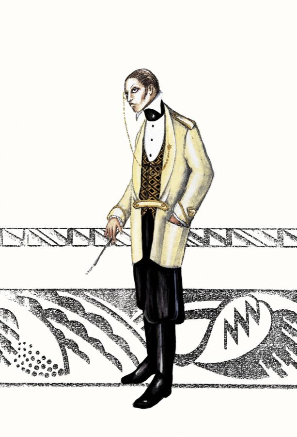Count Orlofsky costume design, Die Fledermaus