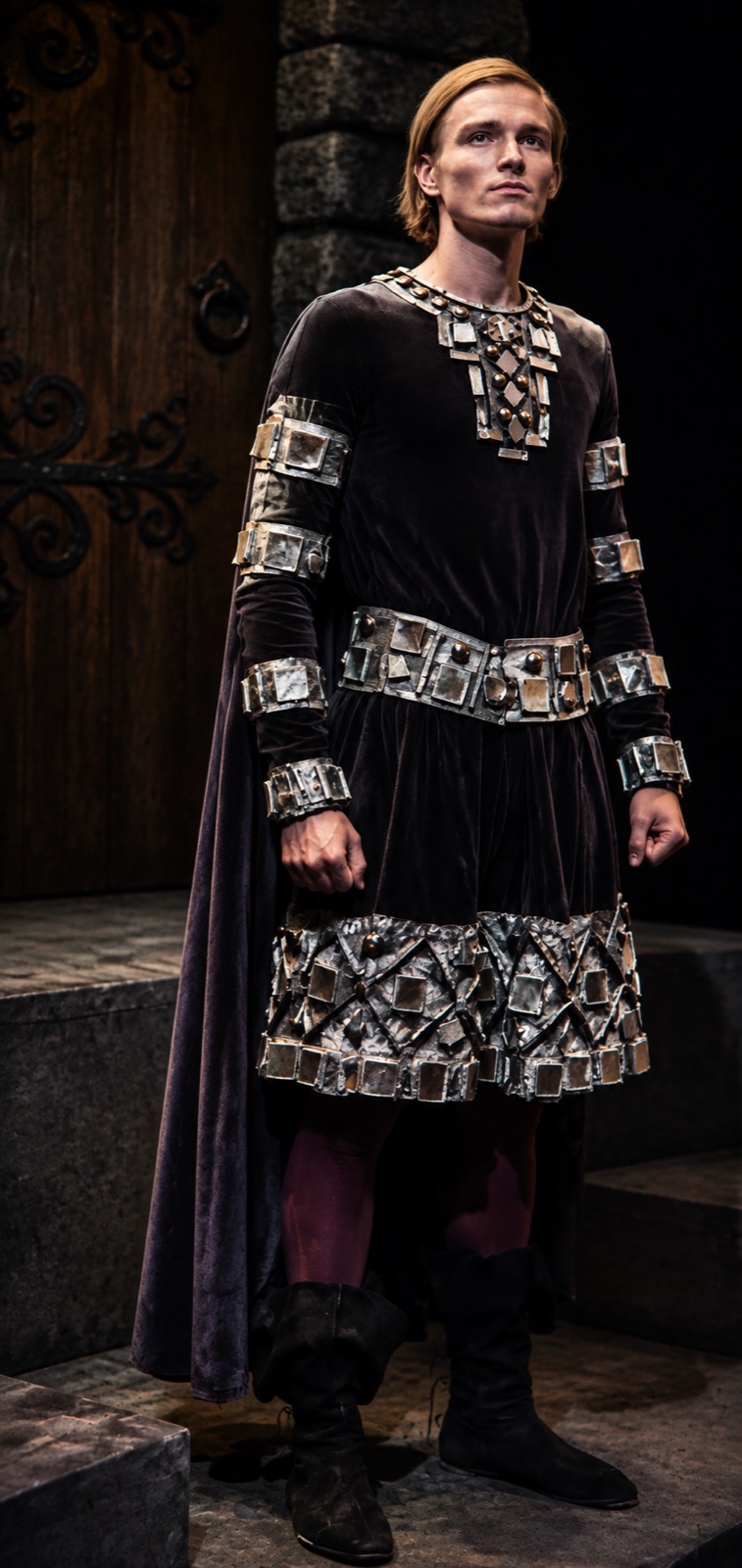 Belcredi costume rendering for Enrico IV, Madison Union Theatre, 1969, by Laura Crow