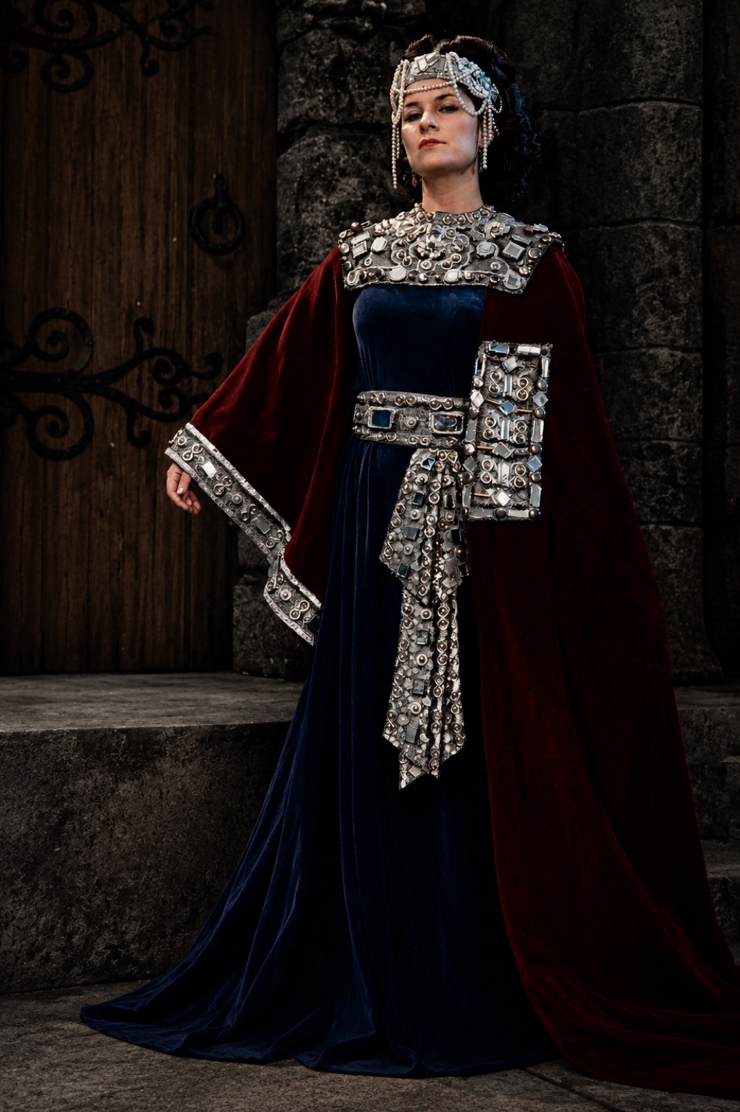 Frida costume rendering for Enrico IV, Madison Union Theatre, 1969, by Laura Crow