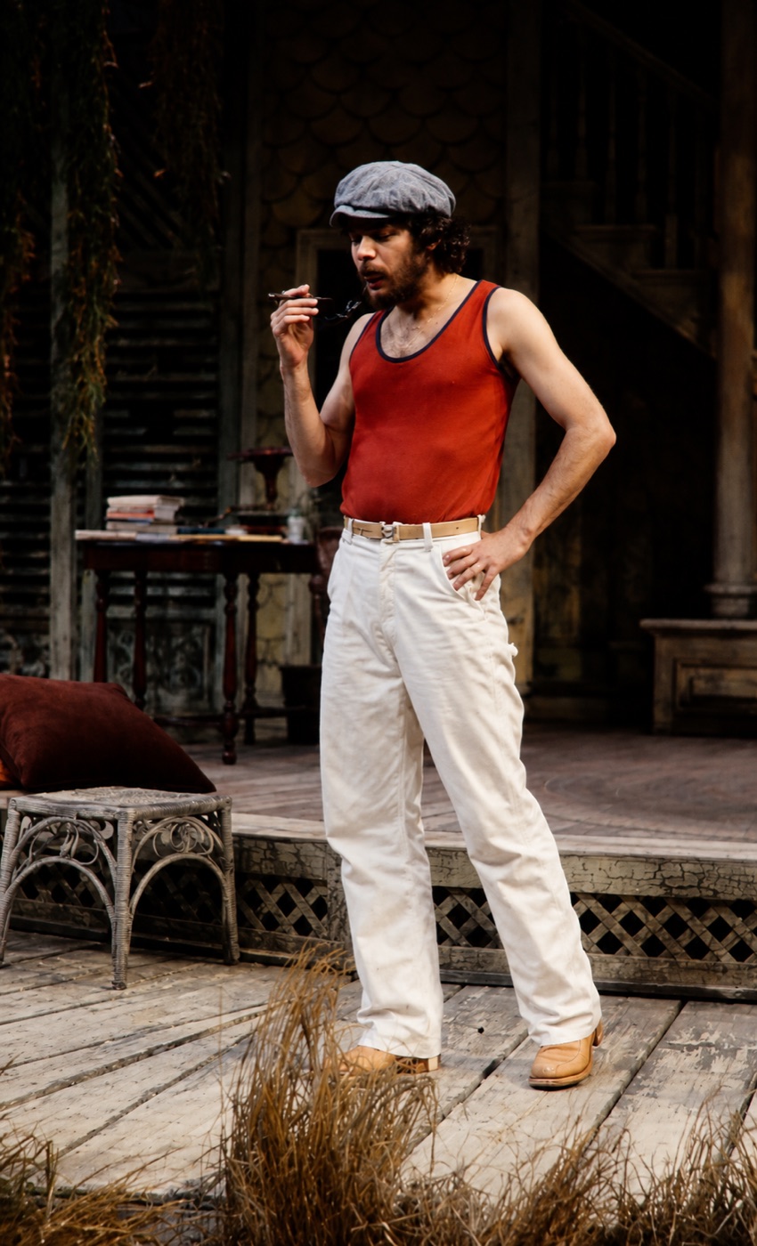 John, costume design for Fifth of July, with Danton Stone
