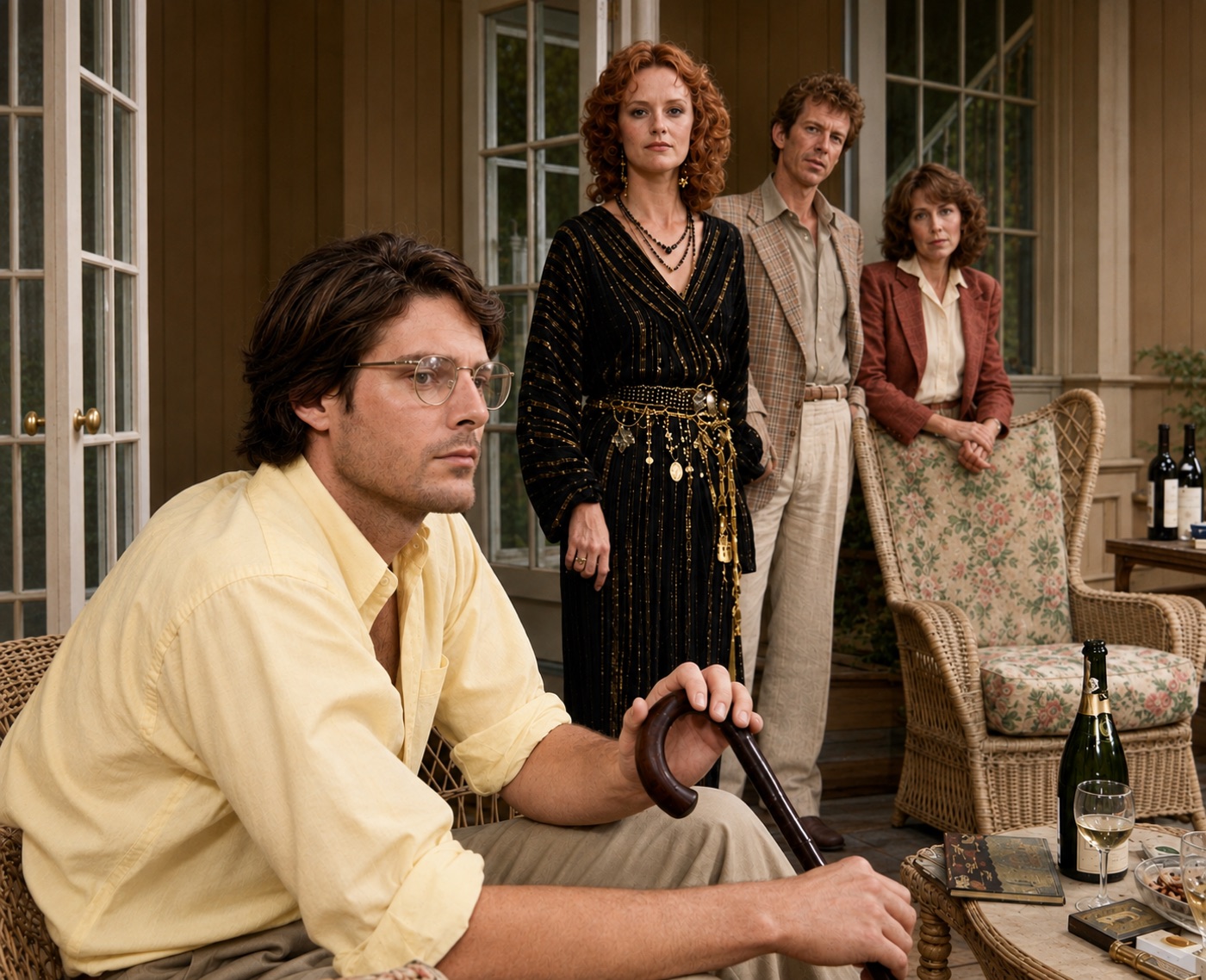 The Talley family on the porch, Fifth of July