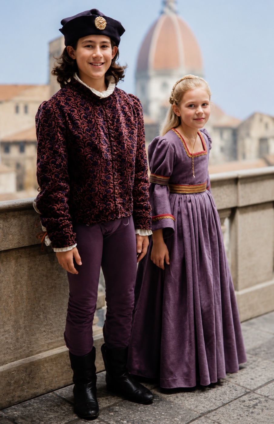 Gherardino and La Ciesca, costume design, Gianni Schicchi