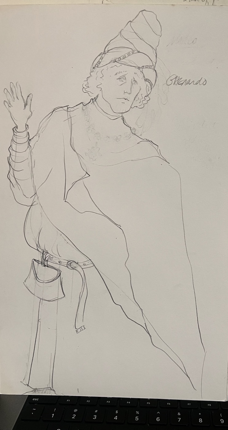 Costume rendering, Gianni Schicchi
