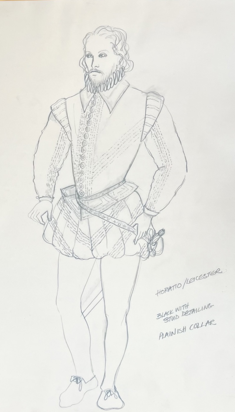 Horatio, costume design, Hamlet