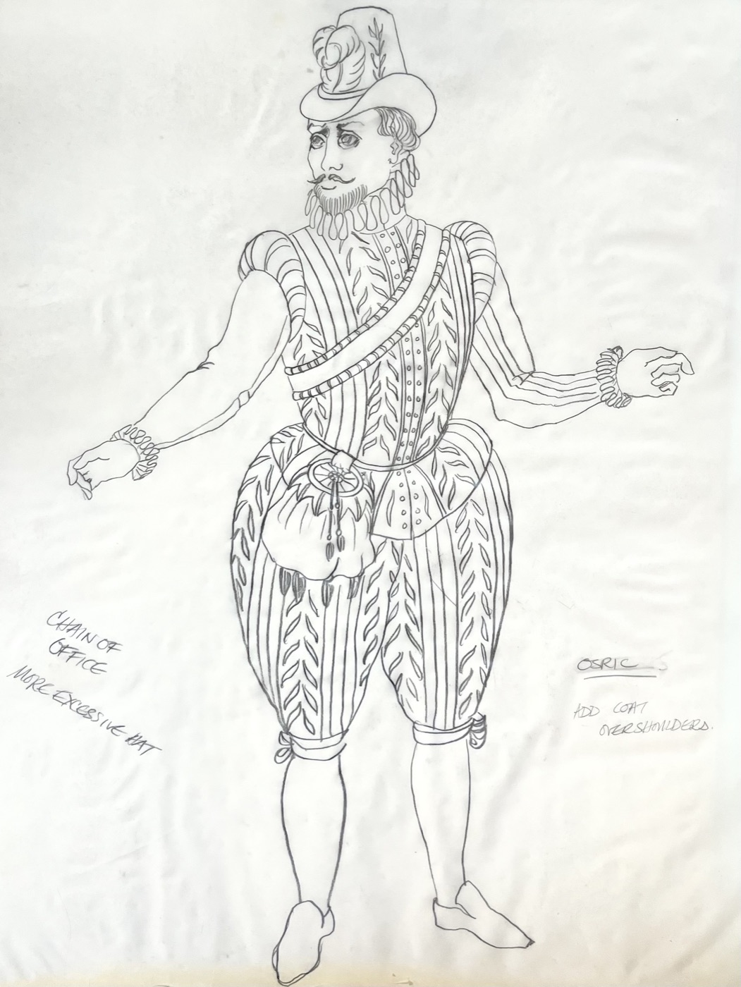 Osric, costume design, Hamlet