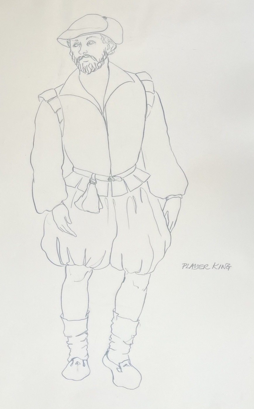 The Player King, costume design, Hamlet