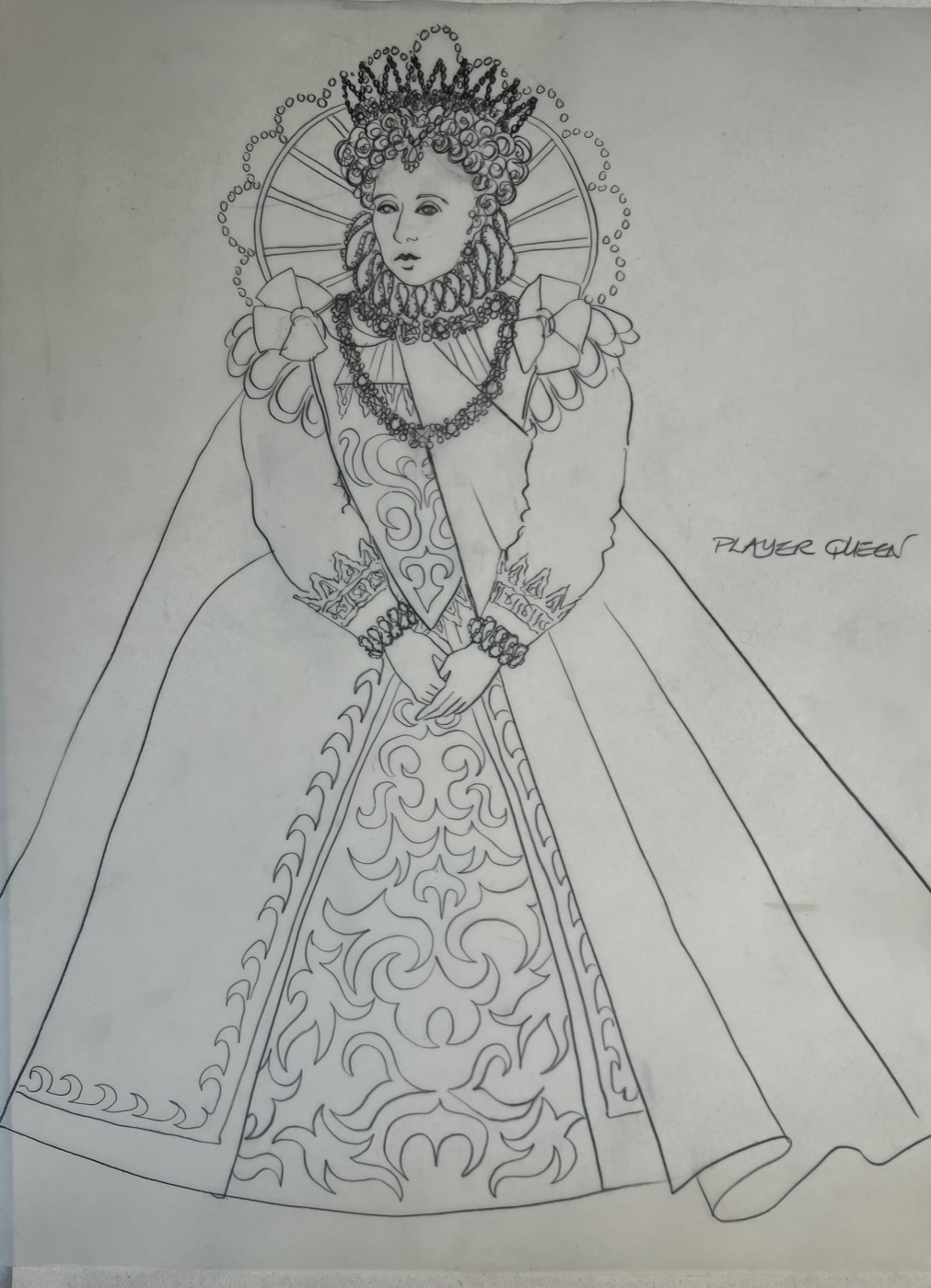 The Player Queen, costume design, Hamlet