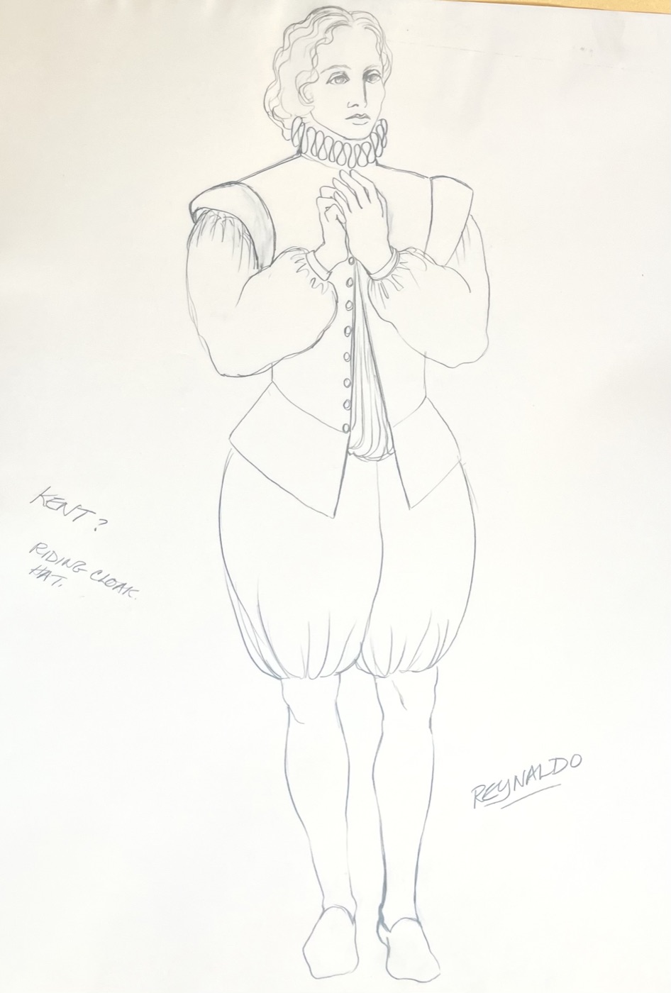 Reynaldo, costume design, Hamlet