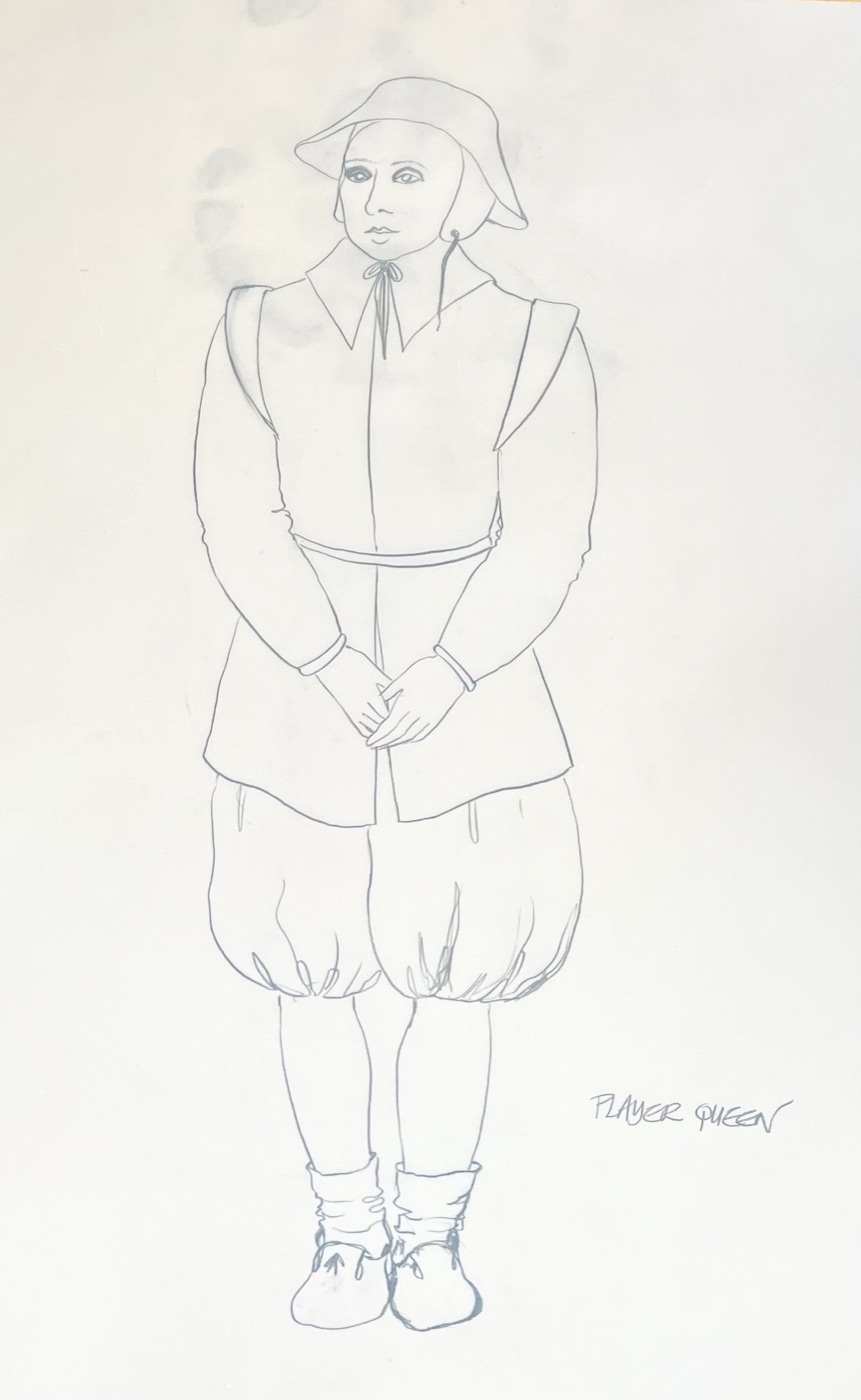 Costume sketch, Hamlet