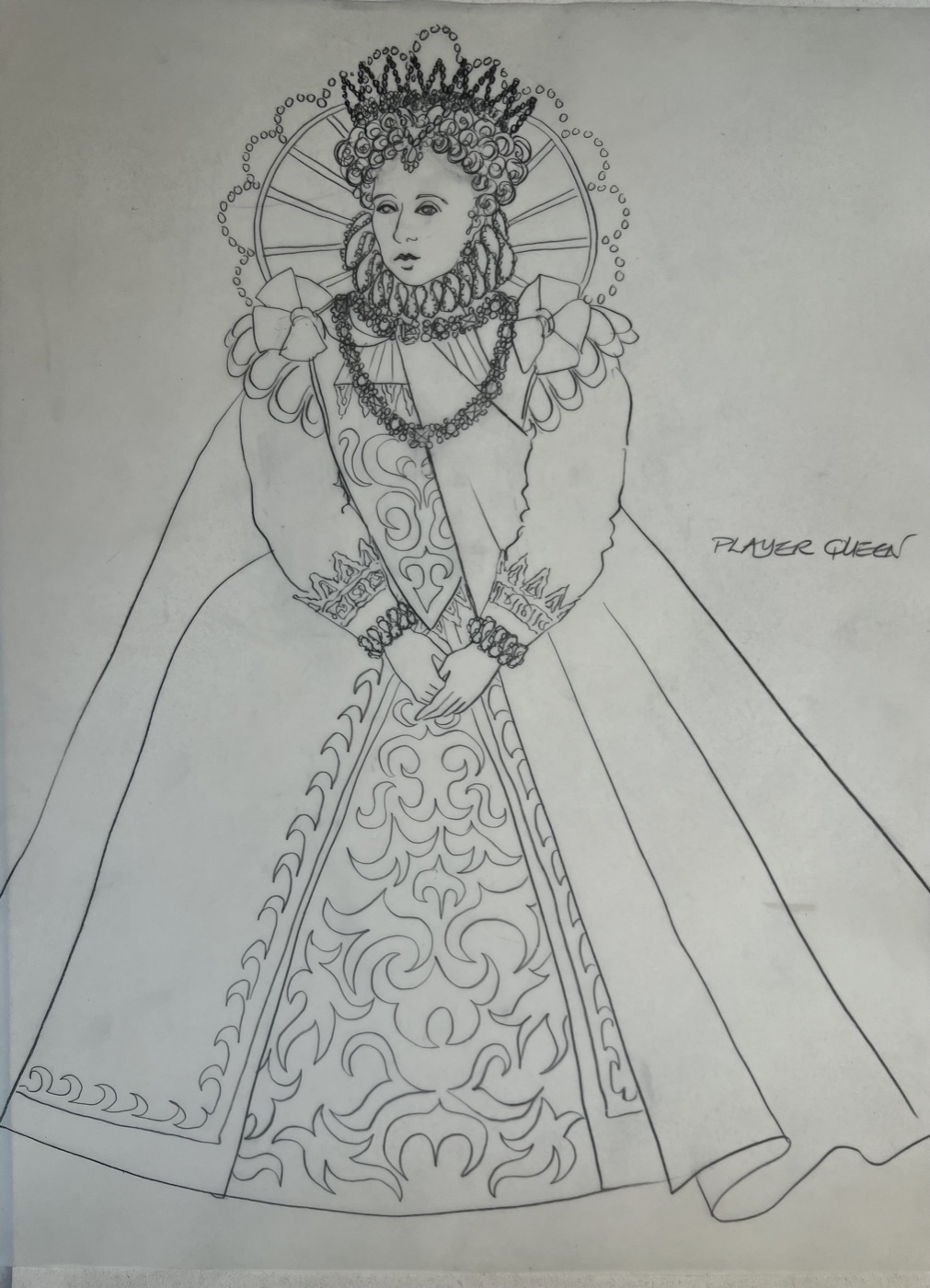 Costume sketch, Hamlet