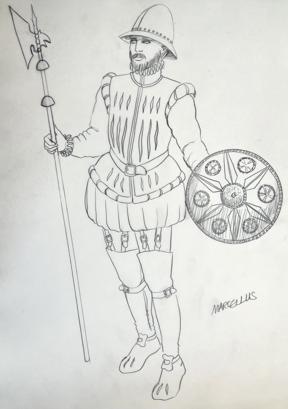 Costume sketch, Hamlet