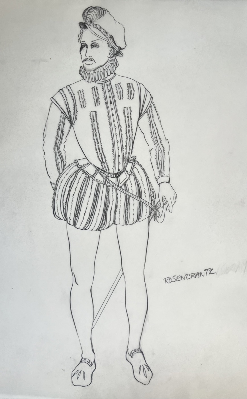 Costume sketch, Hamlet
