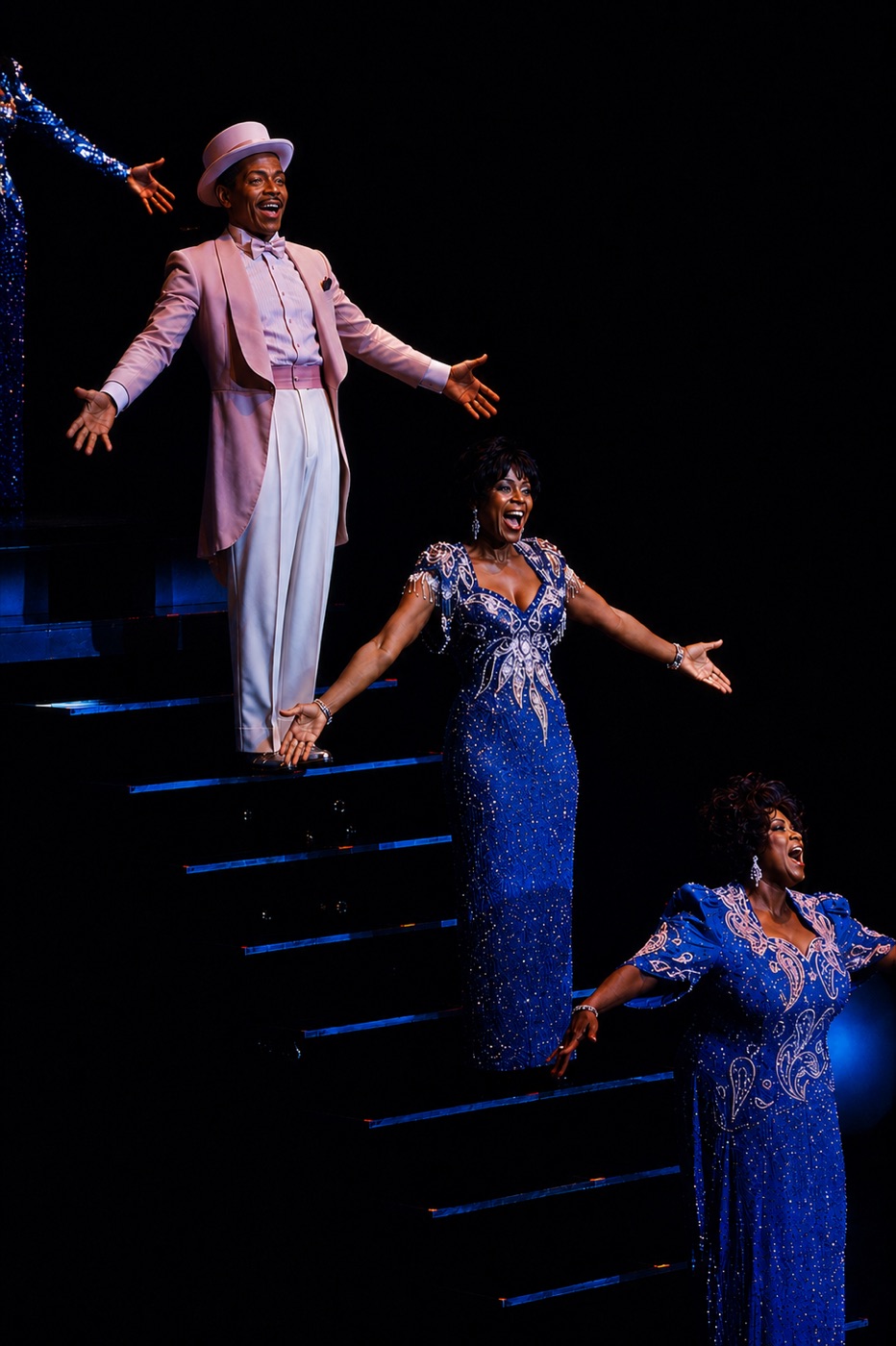 Company on the stairs, Harlem Nocturne