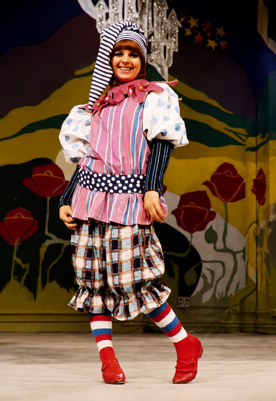 Gina the clown, costume design, Jack and the Beanstalk