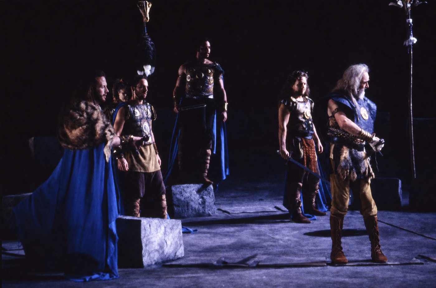Lear with his army, costume design, King Lear