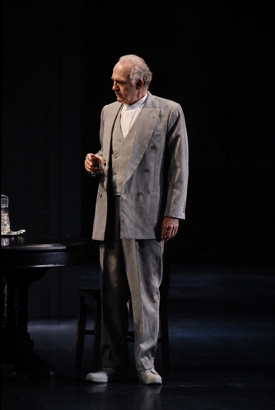 James Tyrone in his suit, costume design, Long Day's Journey Into Night