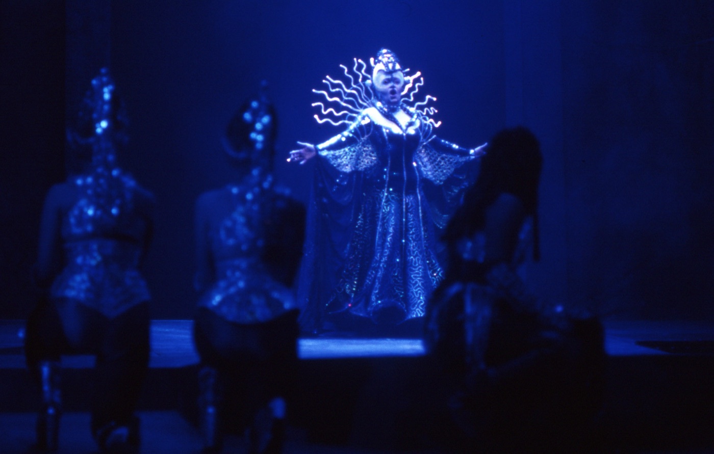 The Queen of the Night appears, production photo, The Magic Flute