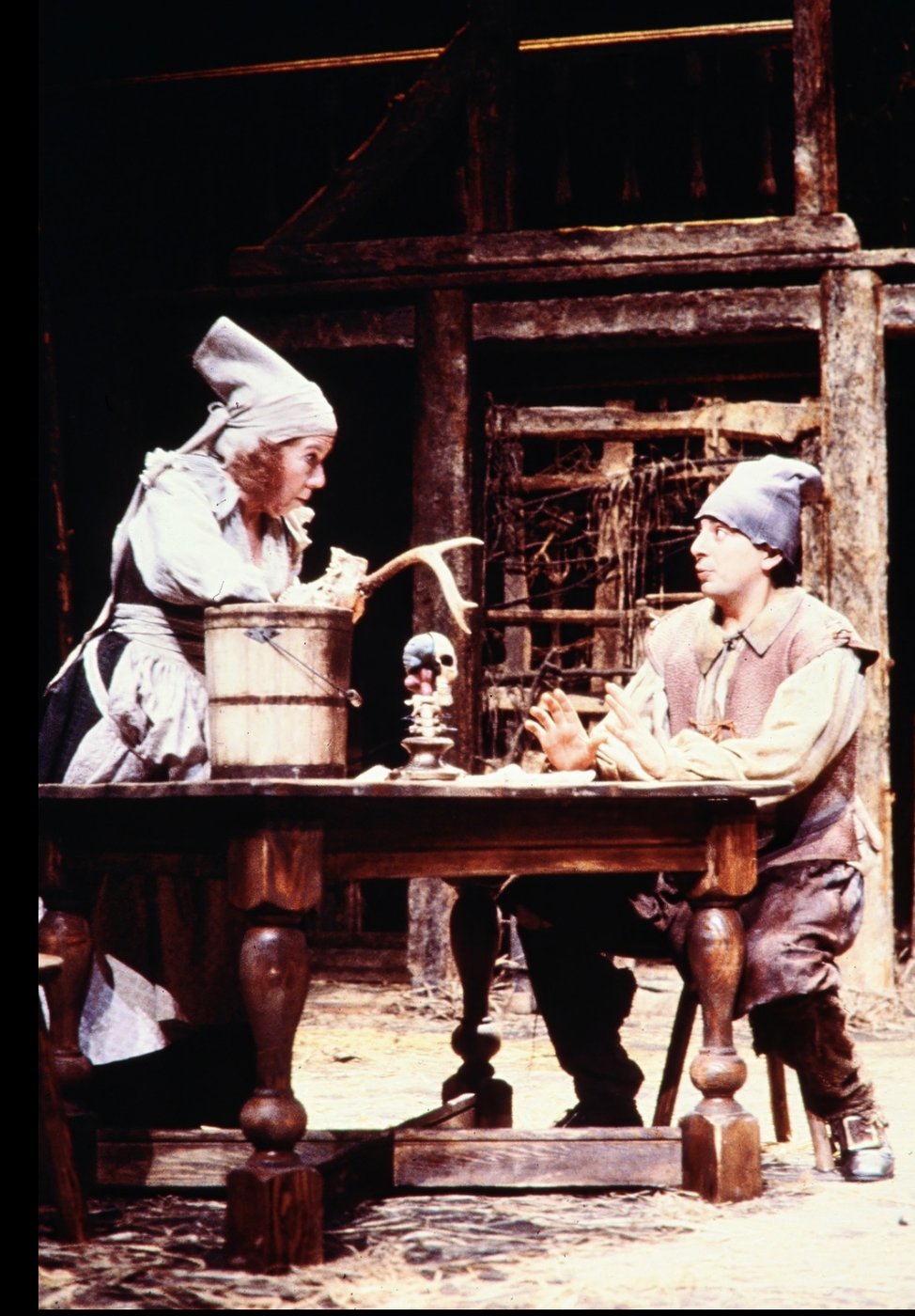 Mistress Quickly and Simple, production photo, Merry Wives of Windsor, Seattle Repertory Theatre, costumes by Laura Crow