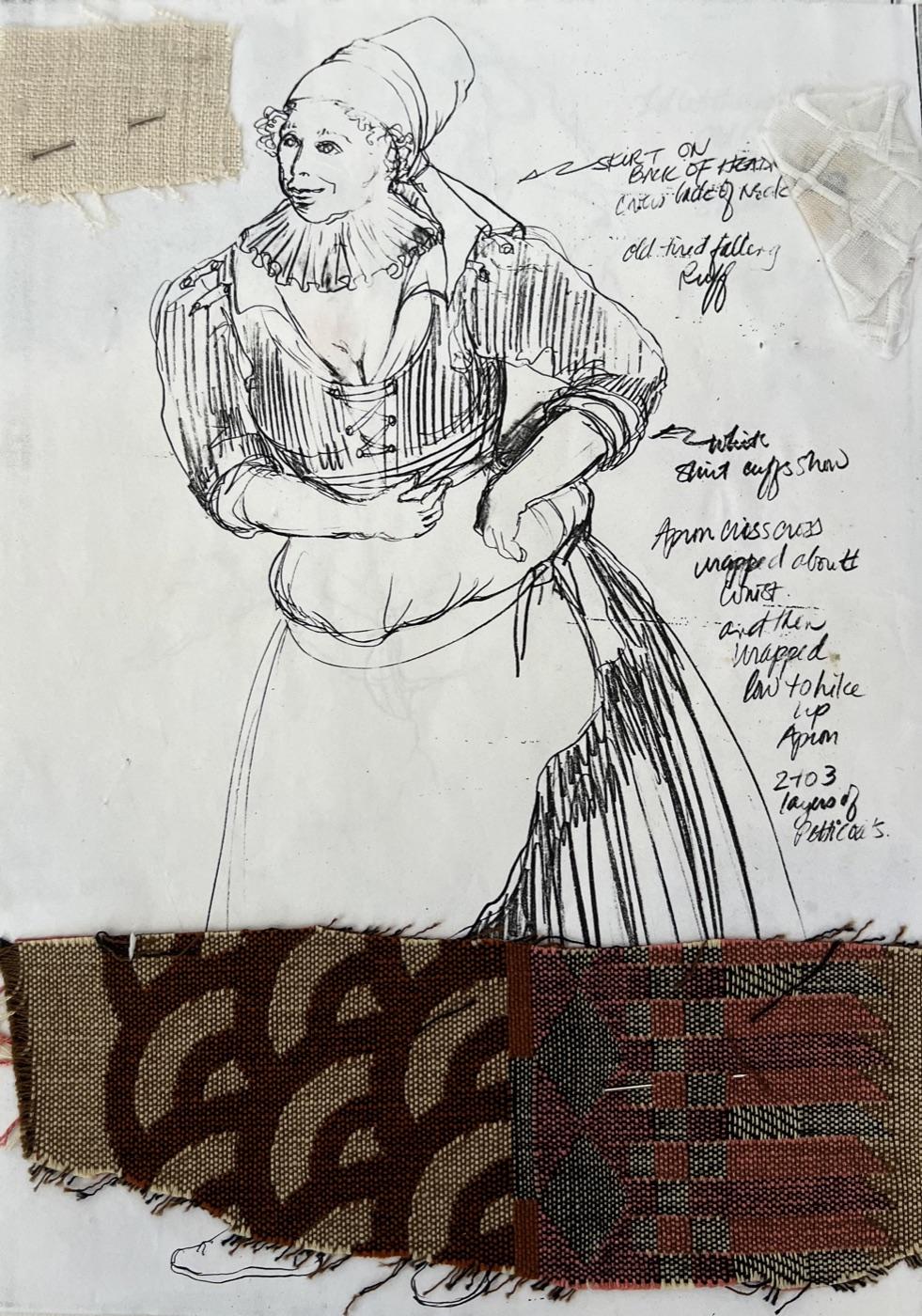 Costume rendering, Merry Wives of Windsor