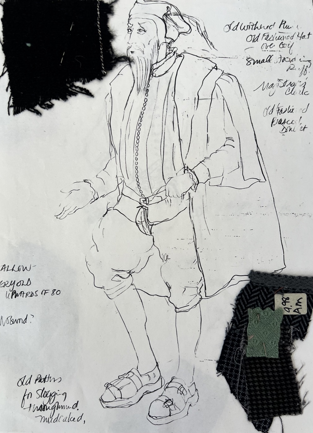 Costume rendering, Merry Wives of Windsor