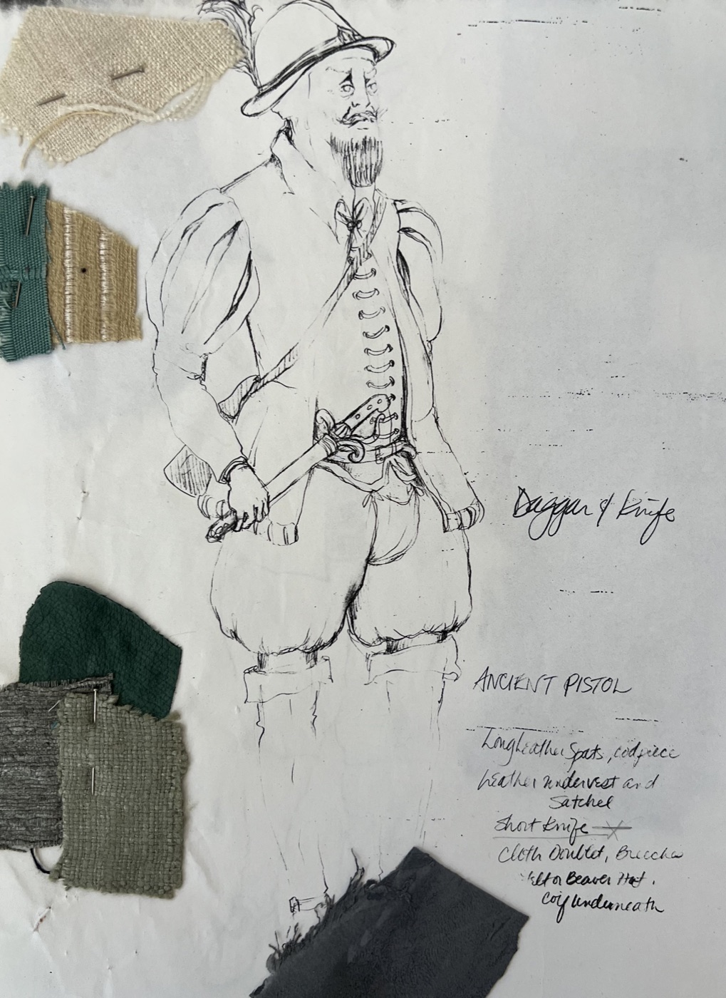 Costume rendering, Merry Wives of Windsor