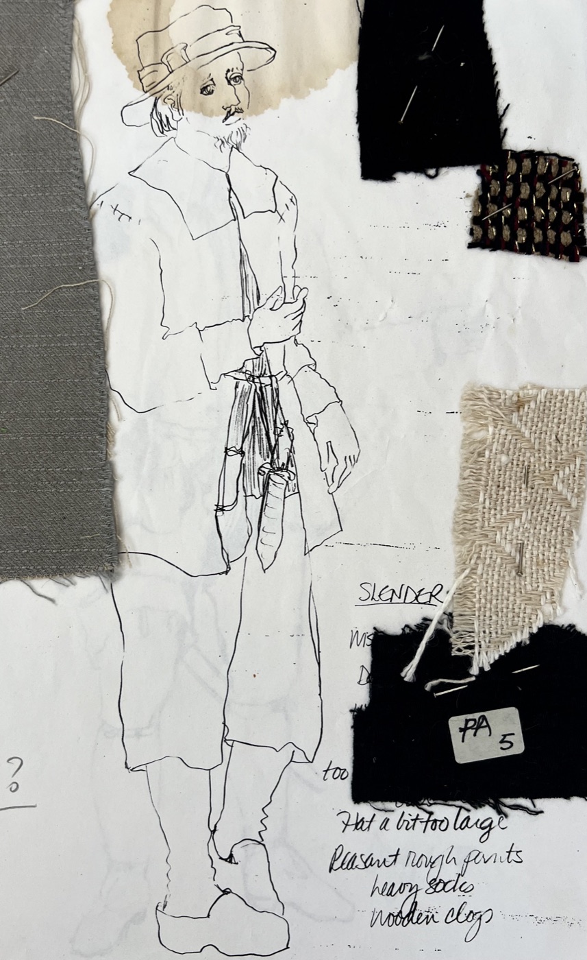 Costume rendering, Merry Wives of Windsor