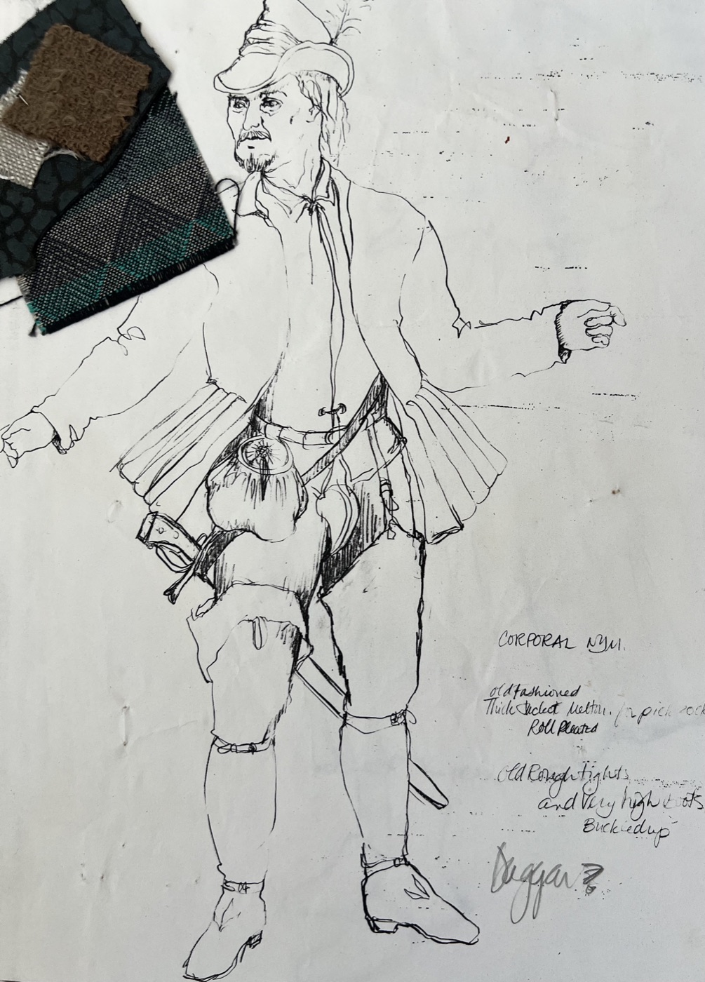 Costume rendering, Merry Wives of Windsor