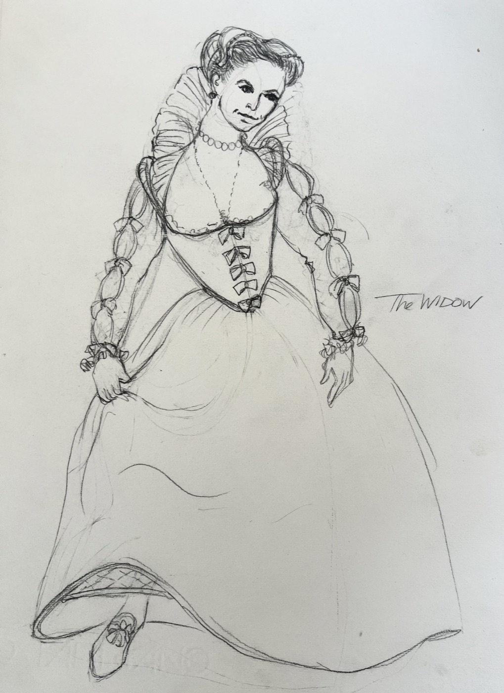 Costume rendering, Merry Wives of Windsor