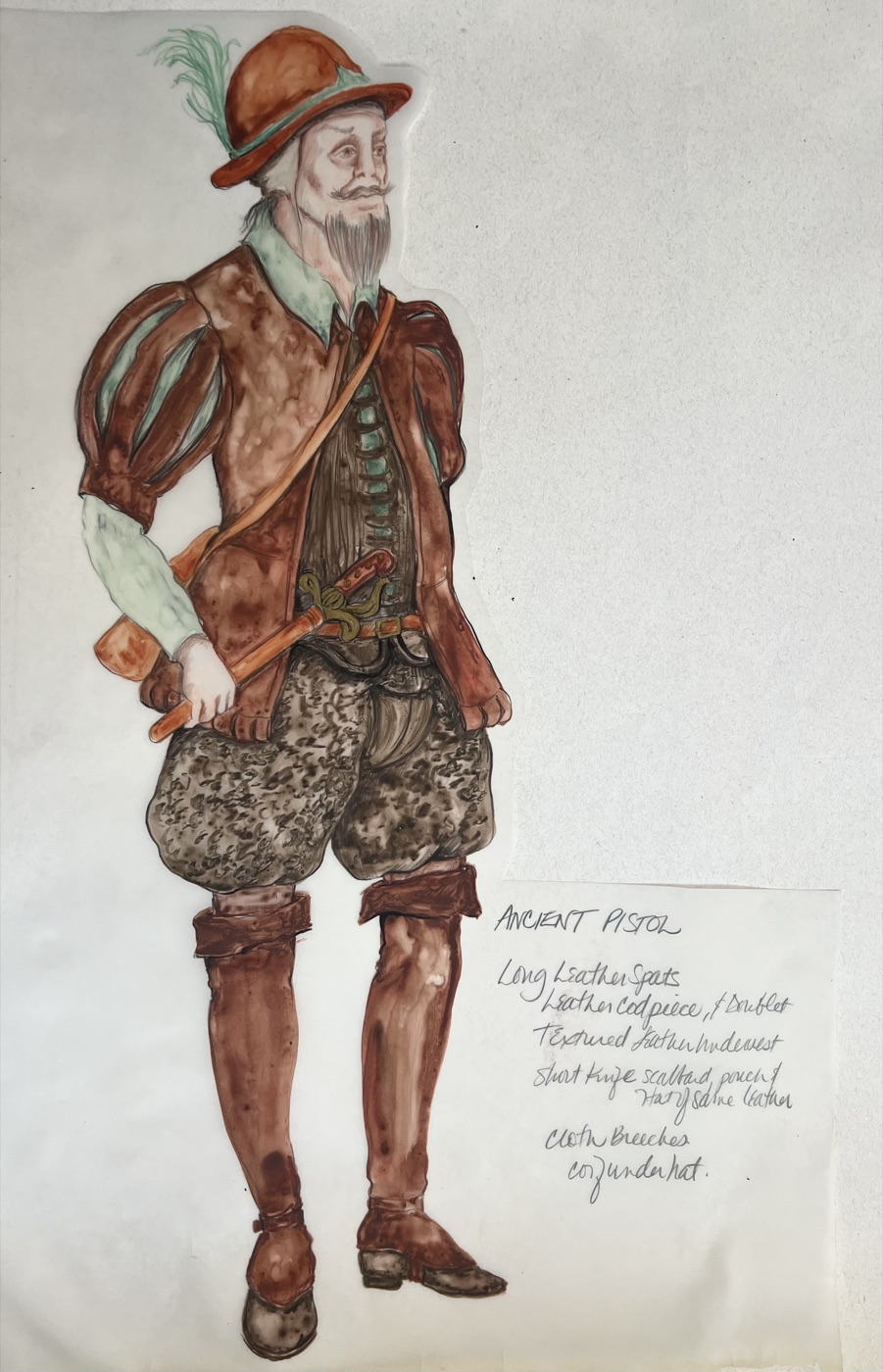 Costume rendering, Merry Wives of Windsor