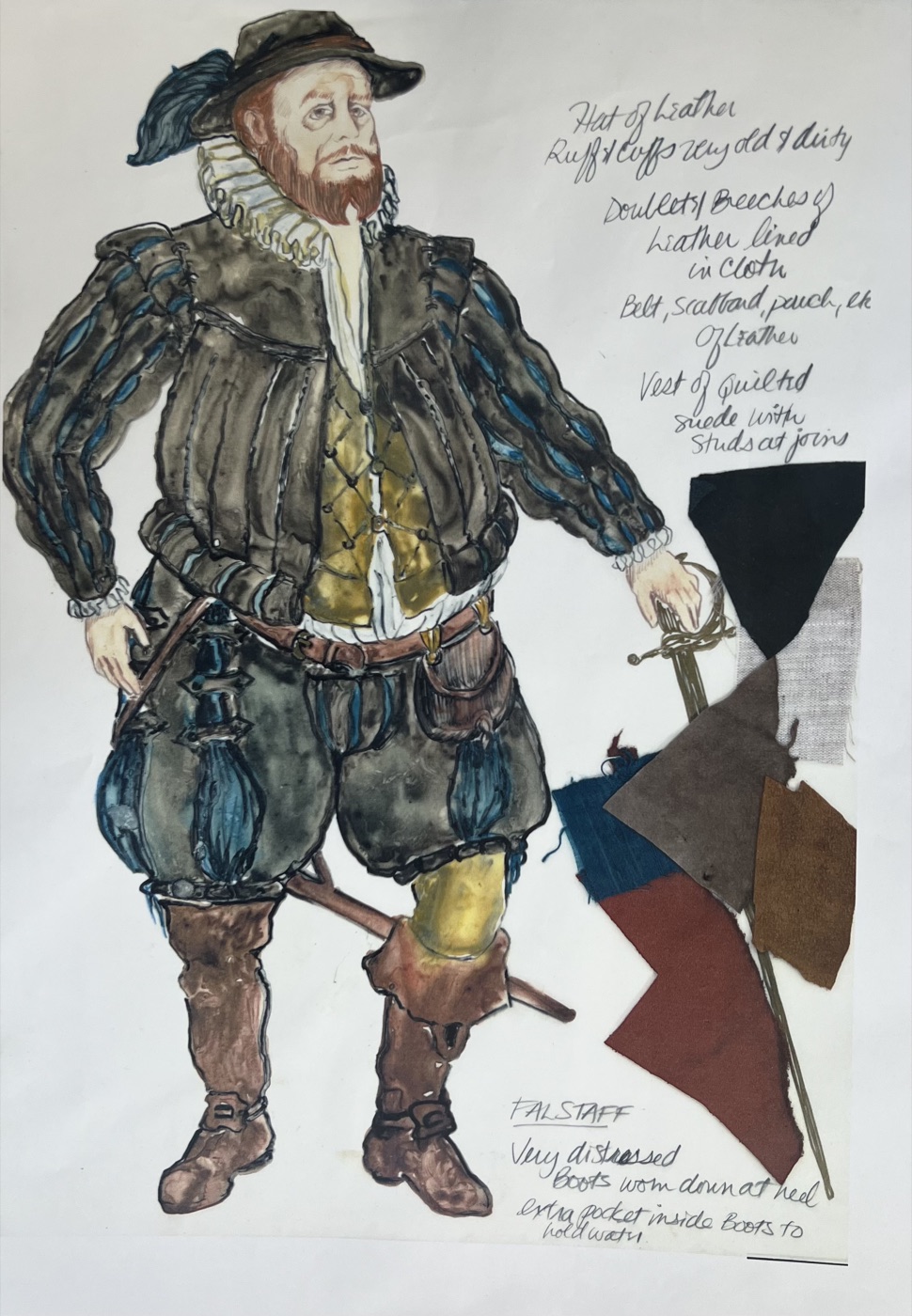 Costume rendering, Merry Wives of Windsor
