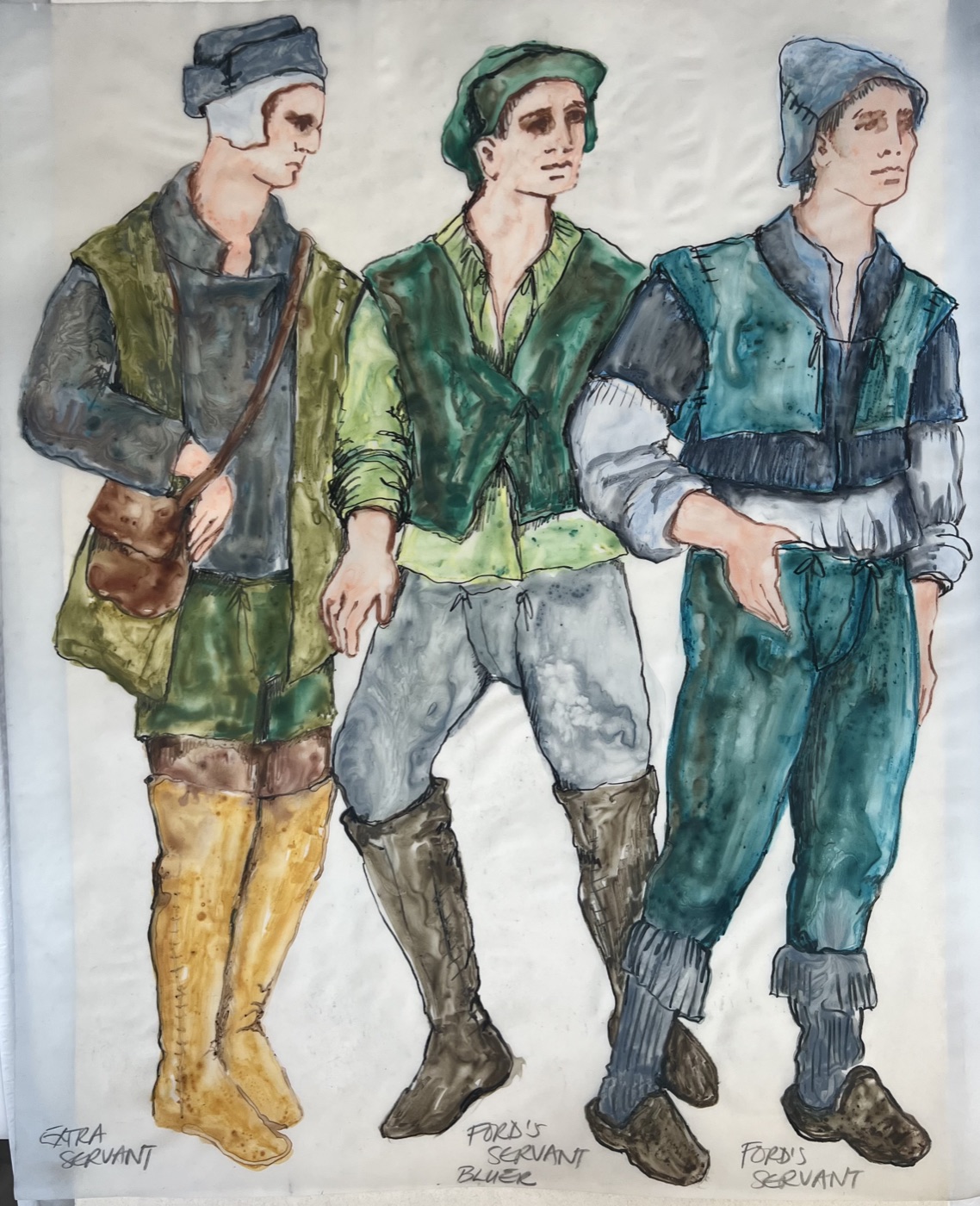 Costume rendering, Merry Wives of Windsor