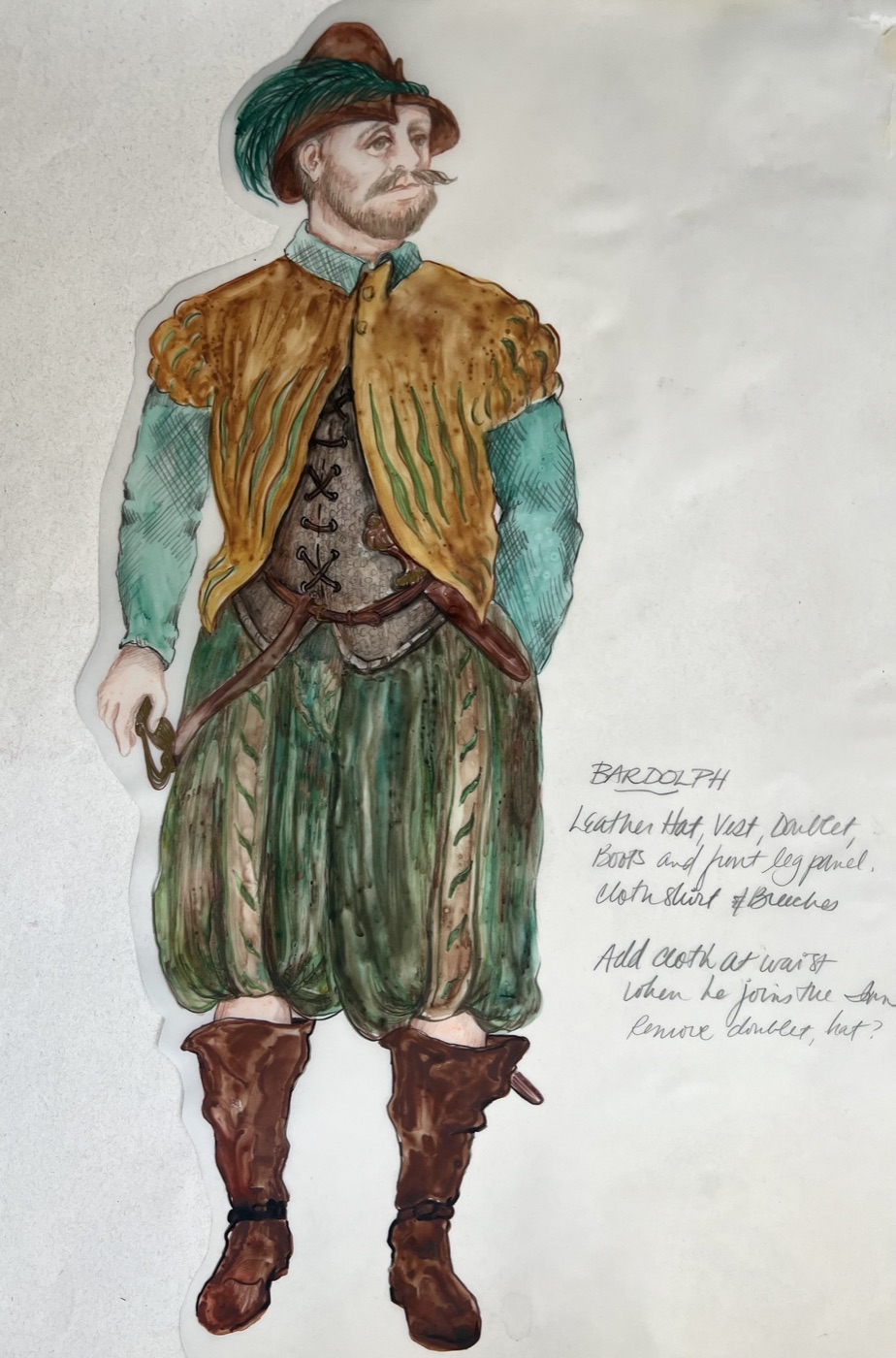 Costume rendering, Merry Wives of Windsor