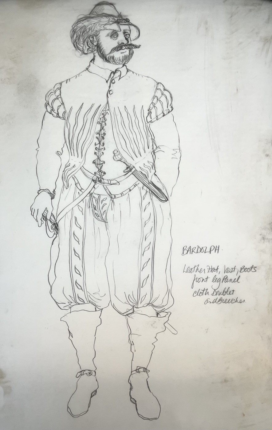 Costume rendering, Merry Wives of Windsor