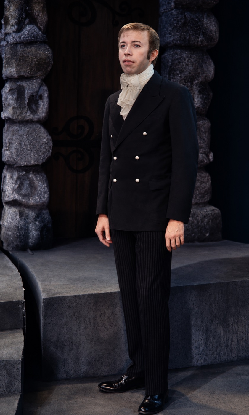 Enrico IV, modern dress framing device costume, Madison Union Theatre, 1969