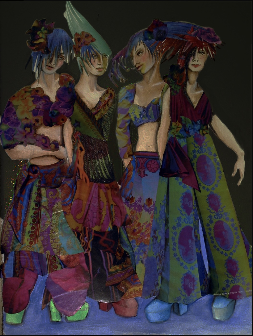 The fairie court, costume design, A Midsummer Night's Dream (opera)