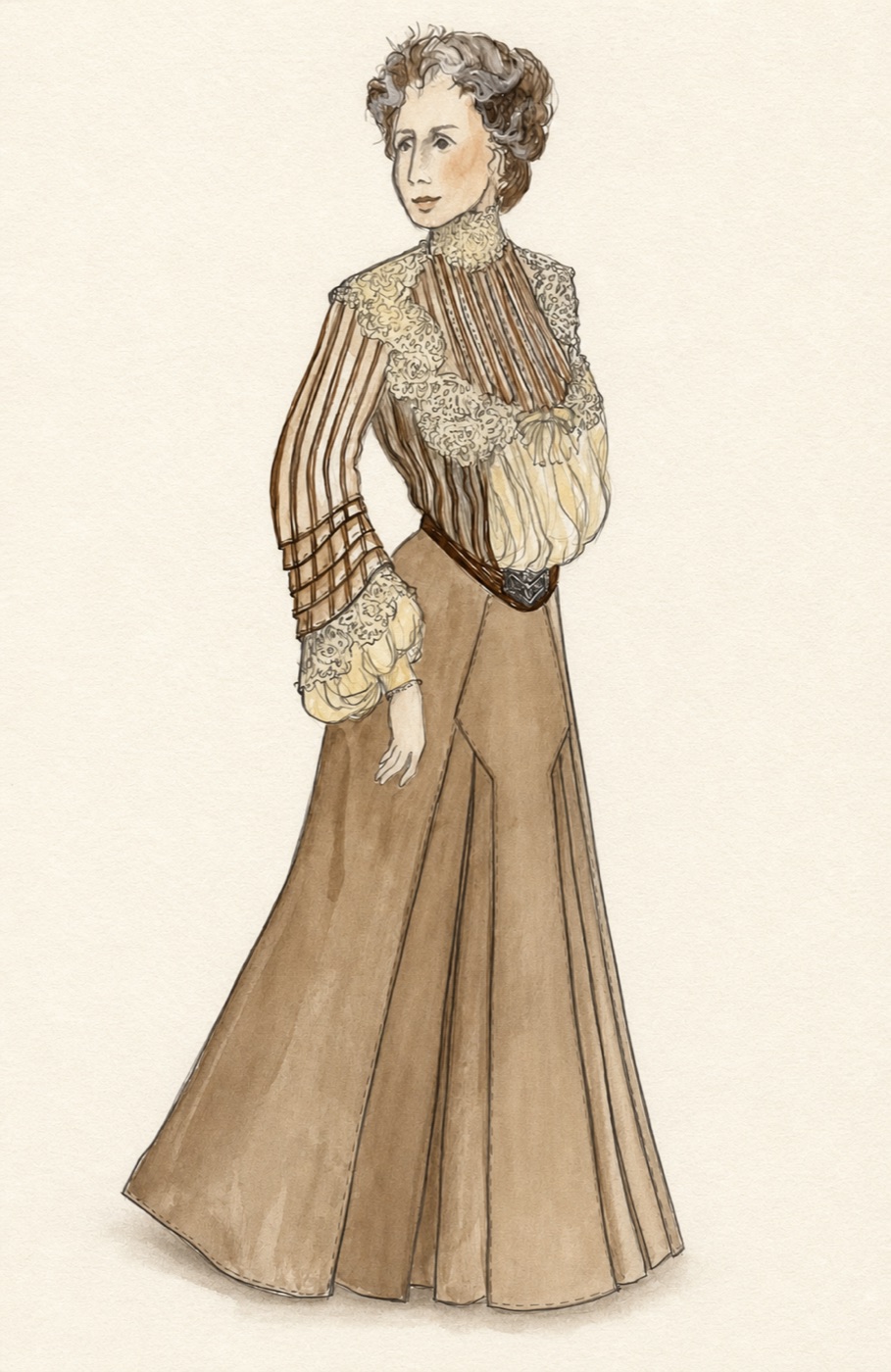 Aunt Polly, costume design, Misalliance
